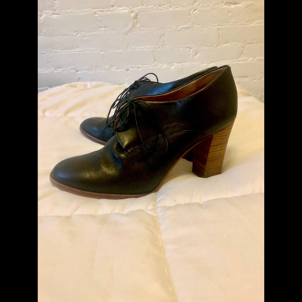 MADEWELL Heeled Booties Lace Up size 9